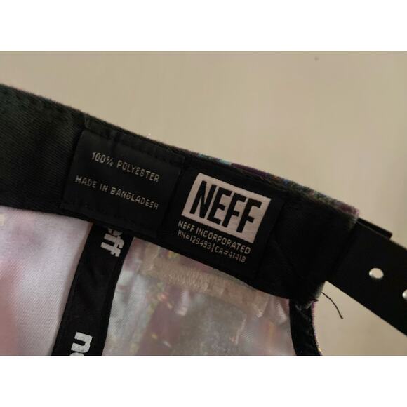 NEFF Error 404 Multicolored Digital Theme Snapback Hat sz OS - Picture 10 of 10